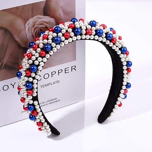 Miniatura 9 de Diademas de cristal para mujer, diadema acolchada de perlas de Halloween, con diamantes de imitación y perlas de imitación, accesorios para el