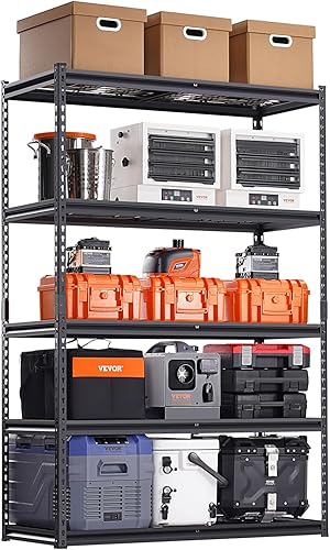 Miniatura 13 de VEVOR Estantes de almacenamiento, 2500 libras, estantería de garaje resistente de 5 niveles, 18 pulgadas de profundidad x 48 pulgadas de ancho x 72
