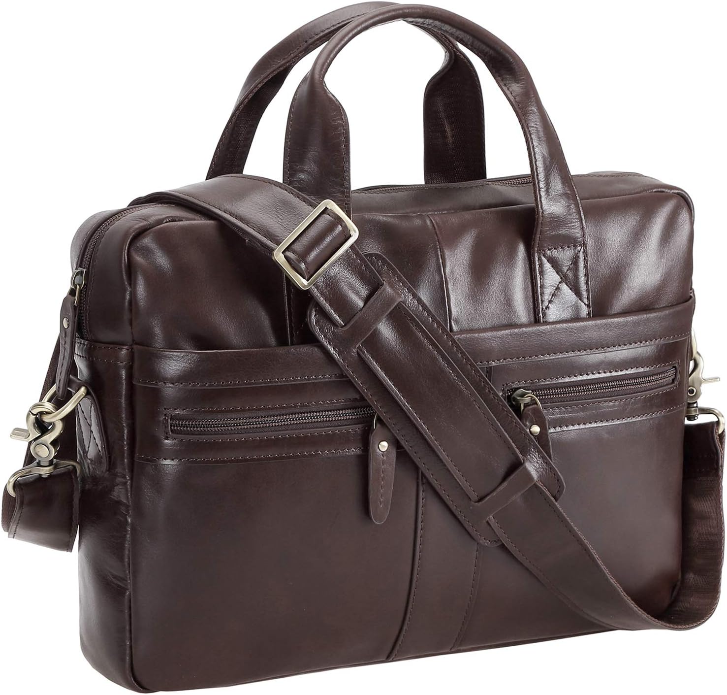 Get Special Price Real Italian Leather Professional Briefcase Business Messenger Bag for Men Fits 14 Inch Laptop Up To 40% OFF Real Italian Leather Professional Briefcase Business Messenger Bag for Men Fits 14 Inch Laptop