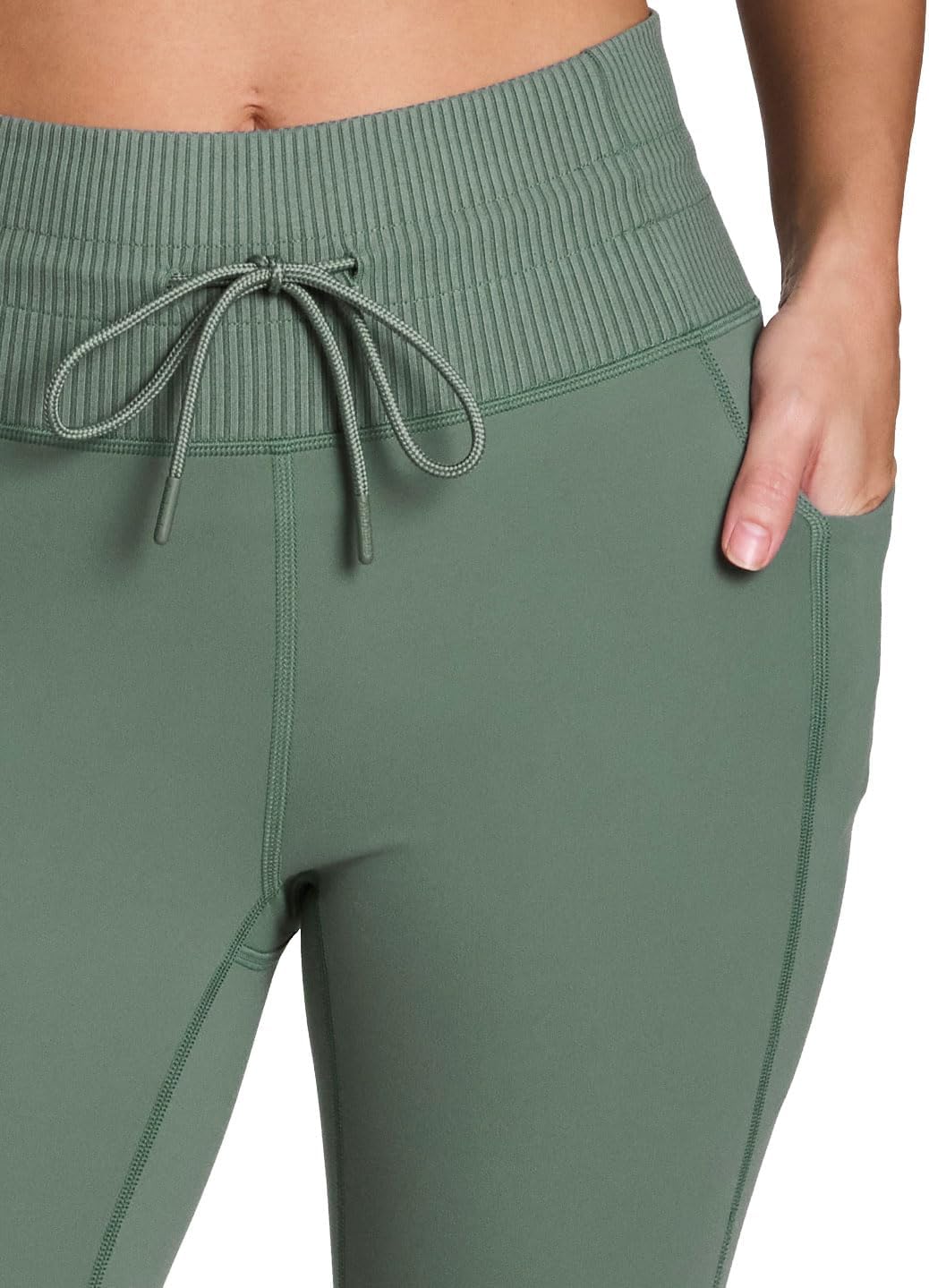 Avalanche Women's Drawstring Waist Gym Hiking Legging Fitted Jogger with Pockets