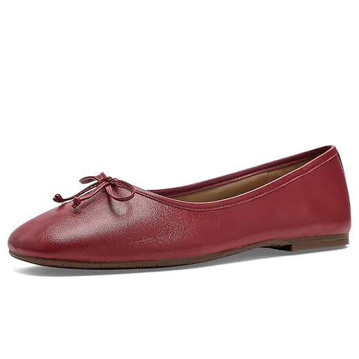 Sam Edelman Women's Alie Ballet Flat Deep Scarlet 12 M