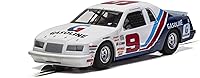Vista 1 de Scalextric Ford Thunderbird Stock Car 1:32 Slot Race Car C4035, White, Red & Blue