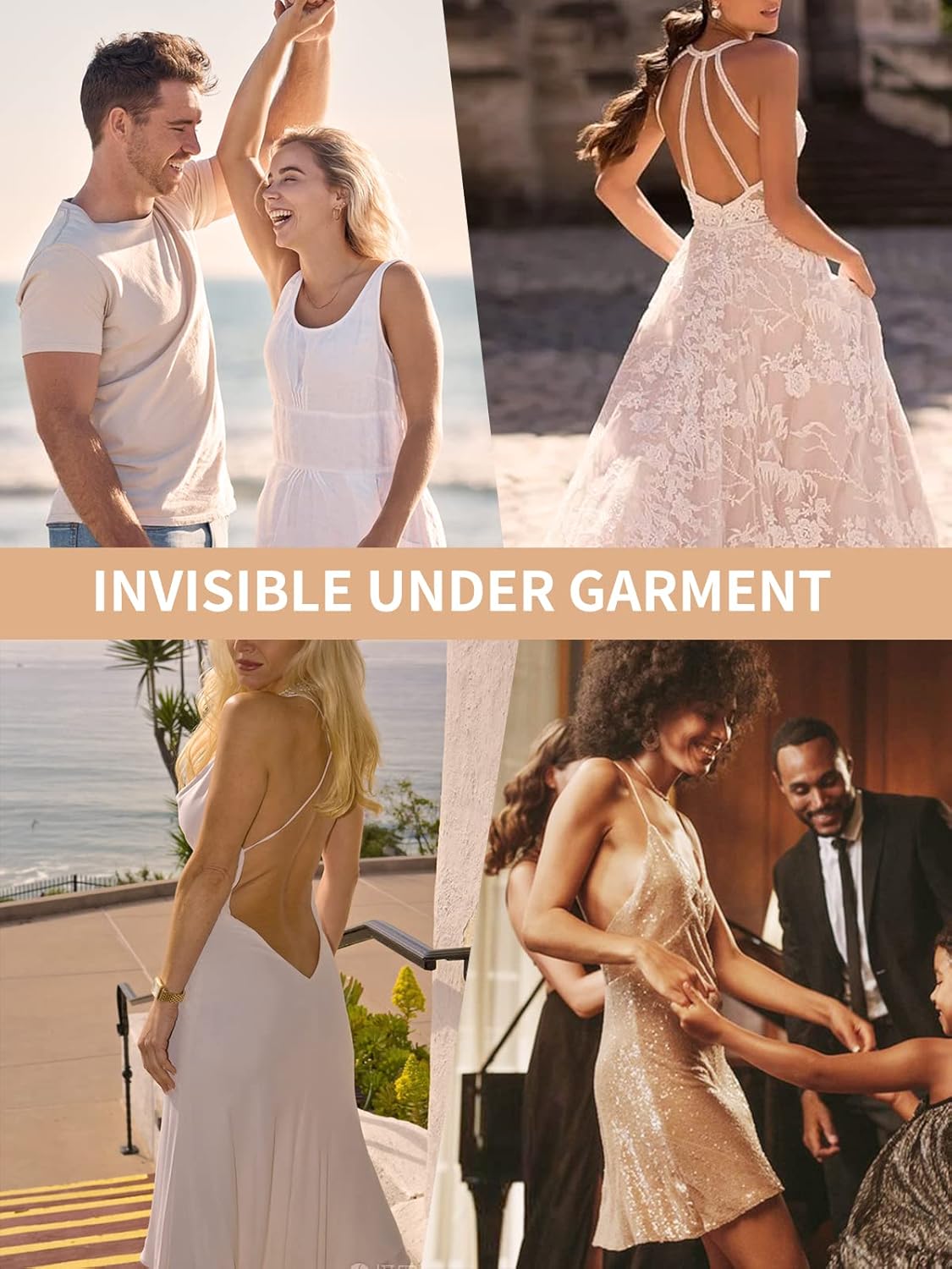 JOYSHAPER Women Plunge Backless Body shaper Bra Bodysuit Low back Thong Shapewear for Backless Dress Black 2XL - Image 4