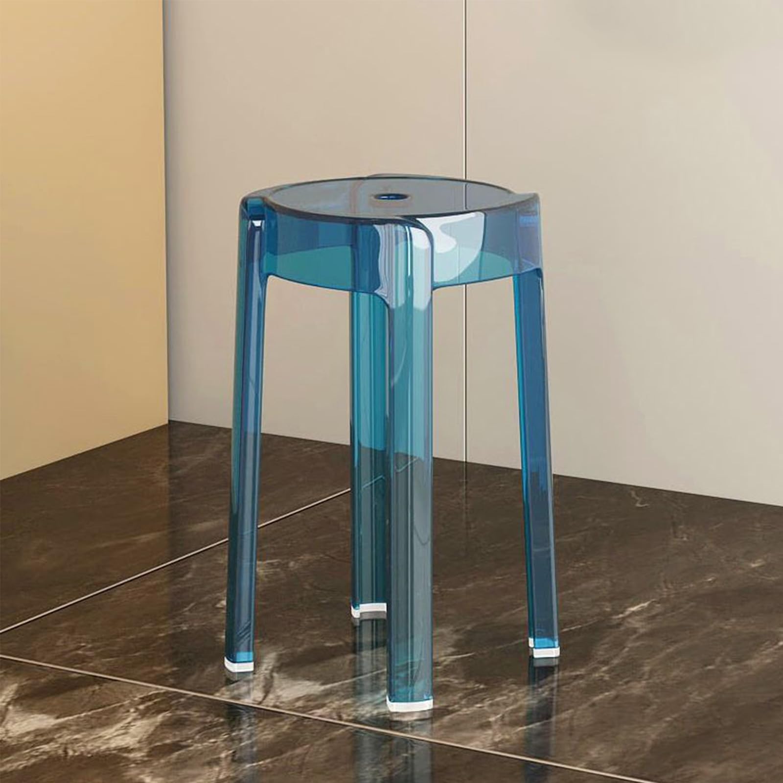 Tabouret de bar transparent pour îlot de cuisine et apéritifs conviviaux sur le patio
