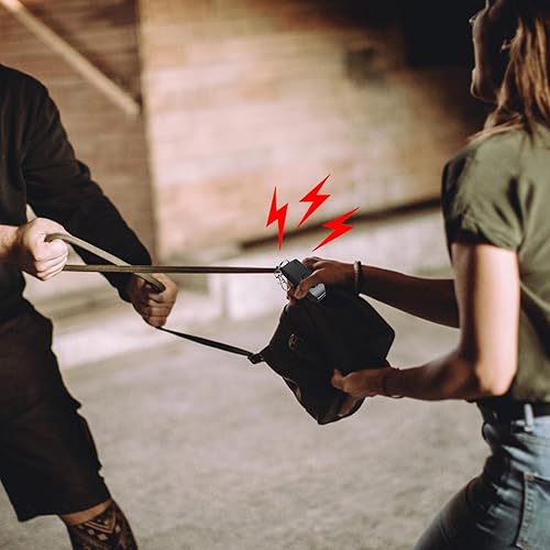 Miniatura 6 de Alarma personal de 130 dB con silbato de respaldo oculto botón apagado y bolso llavero clip