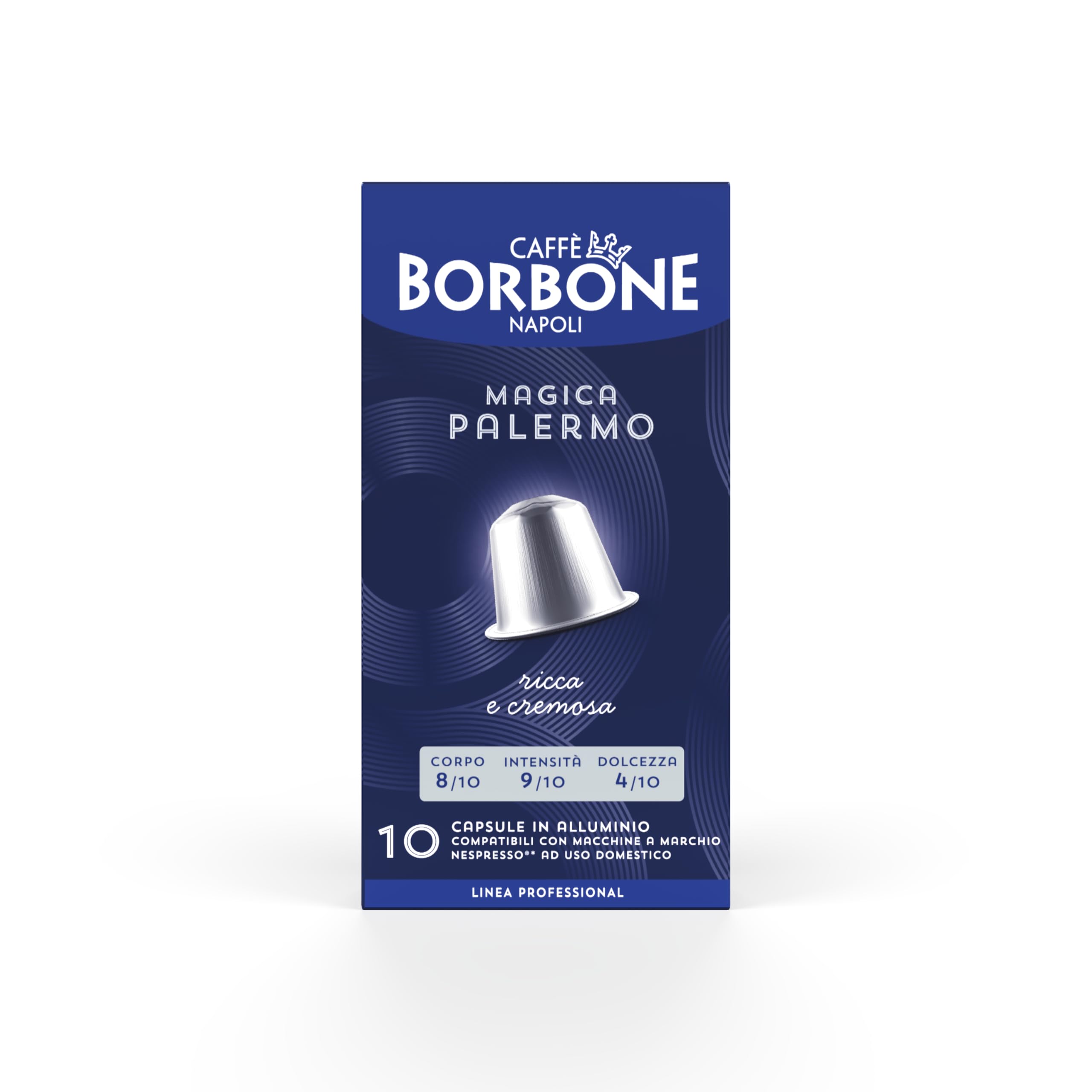 100 Capsule CAFFÈ BORBONE Miscela Magica Palermo ALLUMINIO Compatibili Nespresso*
