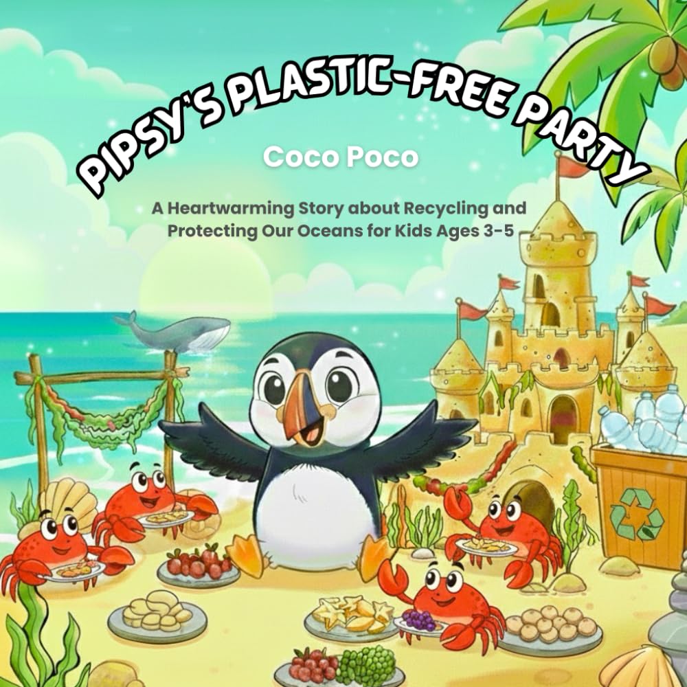 Pipsy’s Plastic-Free Party: A Heartwarming Story about Recycling and Protecting Our Oceans for Kids Ages 3-5 (Coco Poco: Little Lessons for Big Hearts)