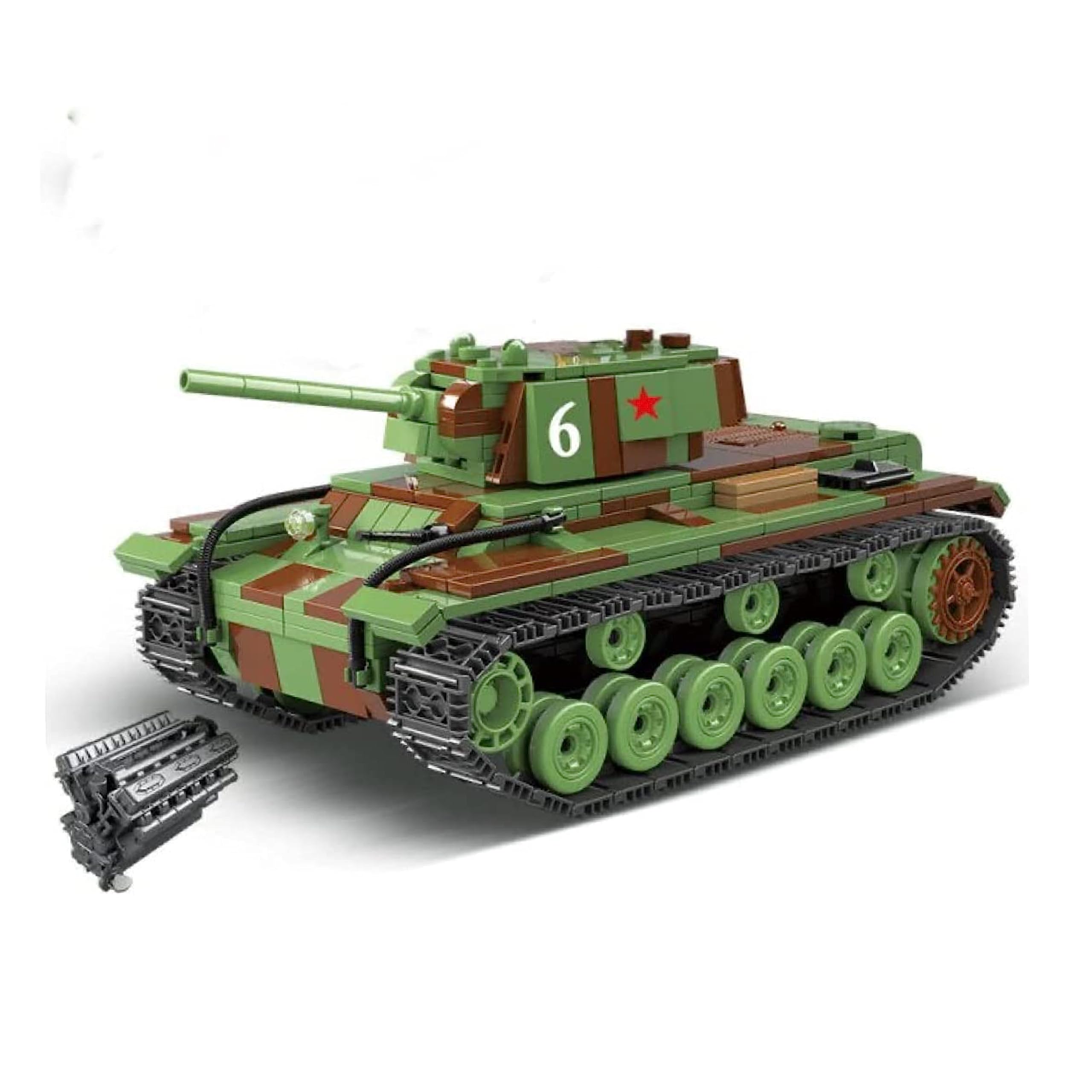 General Jim's KV-1 Soviet Heavy Tank WWII Building Blocks Model
