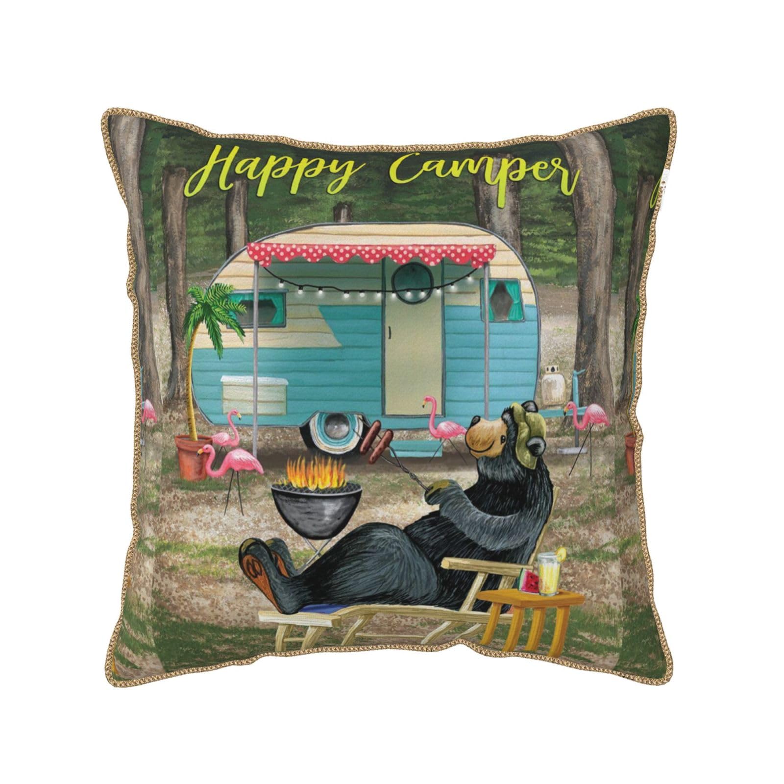 Housse de coussin en velours imprimé pour sublimer une décoration de chambre cosy
