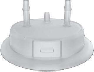 VersaCap 53mm (53B) Bottle and Flask Cap Adapters, Tangle Free Hose Barb Adapter, Two 1/8 Inch Barbs for 1/8 Inch ID Tubing, for use with VersaCap 53mm Open Cap