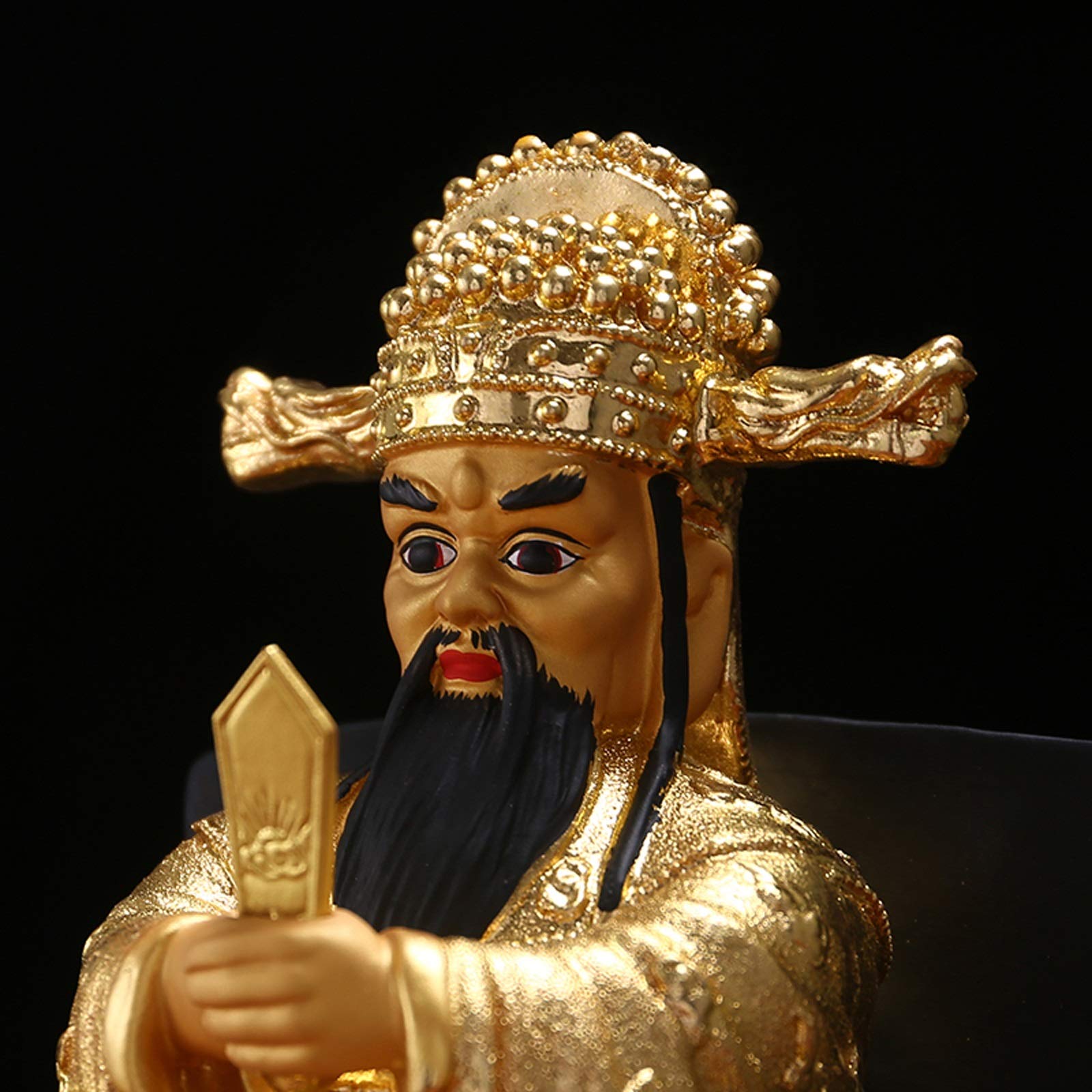 For el hogar, oficina, escritorio, mesa, baño, decoración, estatuas de Buda, estatuas de Buda for el hogar, sala de estar de 11,8 pulgadas, decoración de la suerte, yoga, decoración Zen, estilo chino,