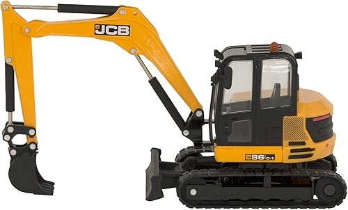 Miniatura 3 de Britains JCB Farm Tomy Toys - Excavadora Midi - 132 JCB 86C -1 Digger - Juguete de tractor coleccionable - Juguetes de granja a escala 132 -