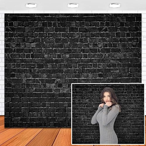 Leowefowa Brick Wall Backdrop 10x8ft Vinyl Pink Rustic Retro