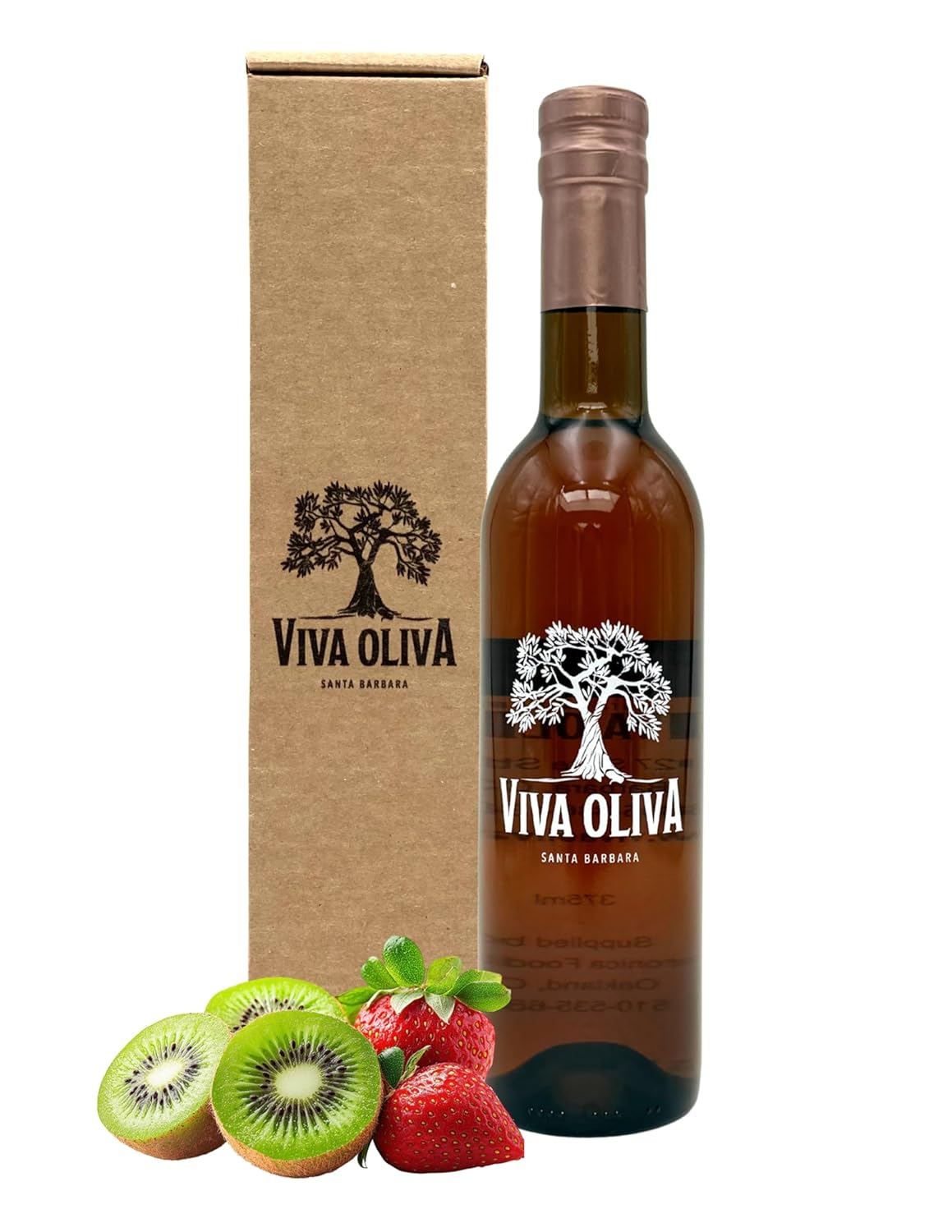 Viva Oliva Dark Chocolate Balsamic Vinegar - 375ml (12.7oz) - Premium Quality - 100% Natural - Barrel Aged Gourmet Balsamic from Modena, Italy