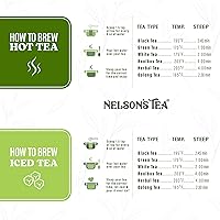 Vista 2 de Nelson's Tea Trufa de chocolate y frambuesa: té negro de hojas sueltas con hoja de frambuesa, rooibos, esencia de trufa, algarrobas, hibisco