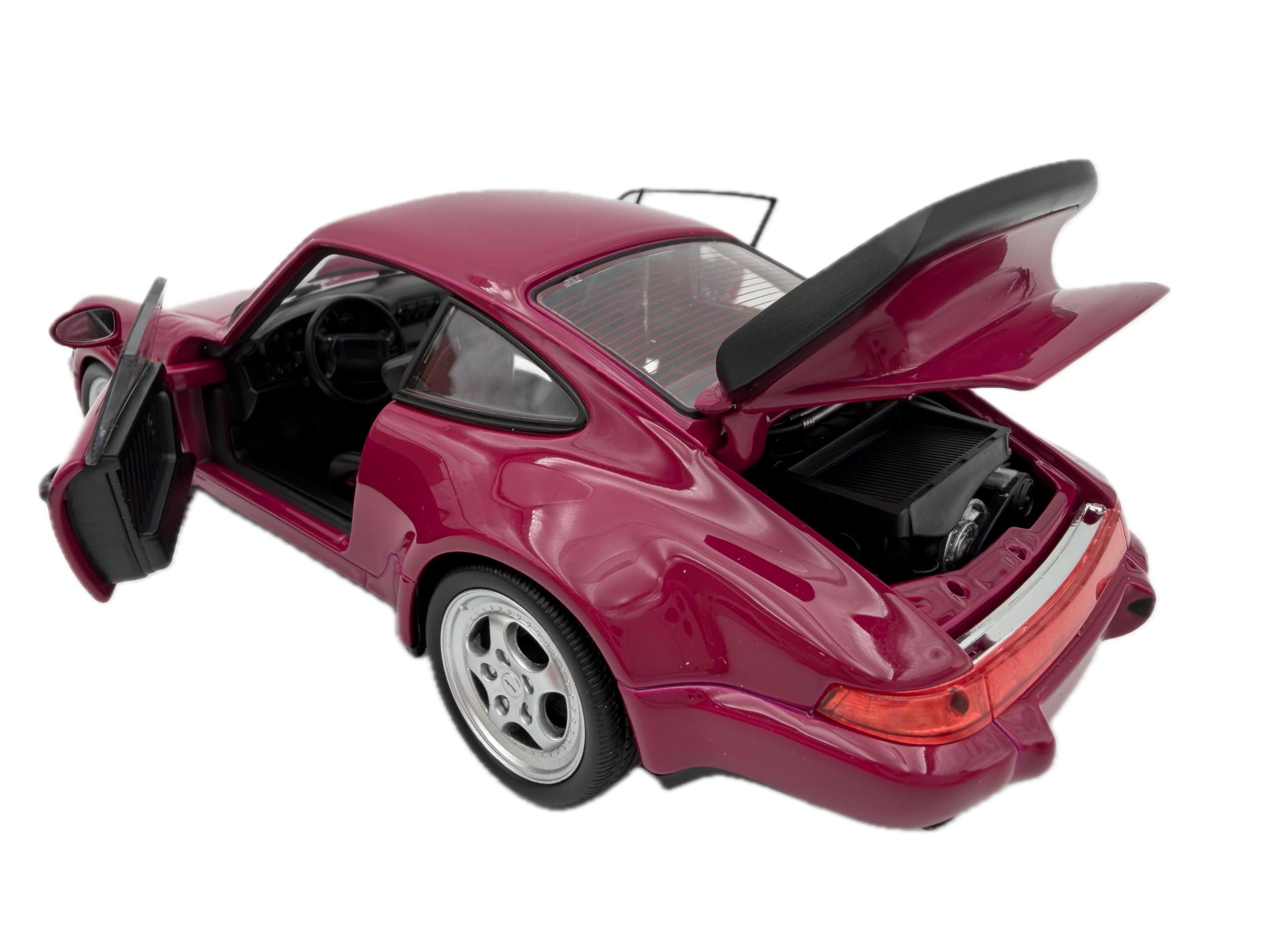 Porsche 911 Turbo (964) Modellauto 1:24, pink - Detailgetreues Sammlermodell I GT Marketing I Miniatur Fahrzeug (Museum Edition)