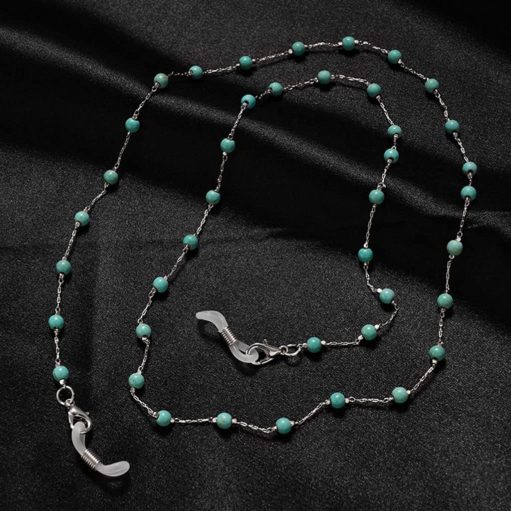 Sunglasses Chains for Women Metal Charms Eyeglasses Lanyard Necklace Glasses Holder Strap Cord Eyewear Retainer(D)