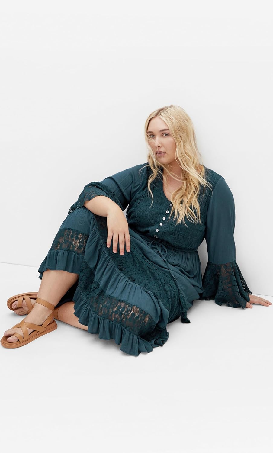 City Chic Women's Plus Size Maxi Dress - Tisha Lace - Image 2