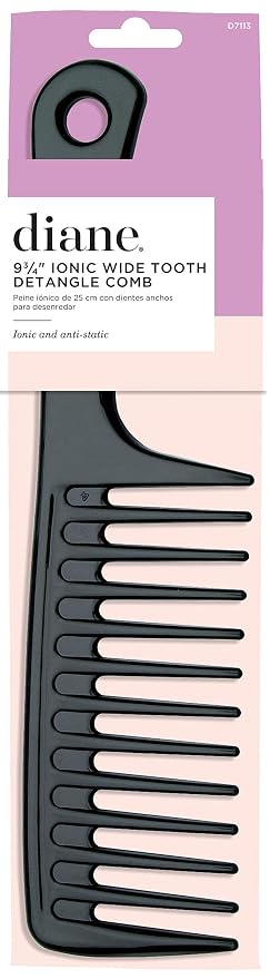Peine de dientes anchos Diane 24 cm con iones antistáticos miniatura 2