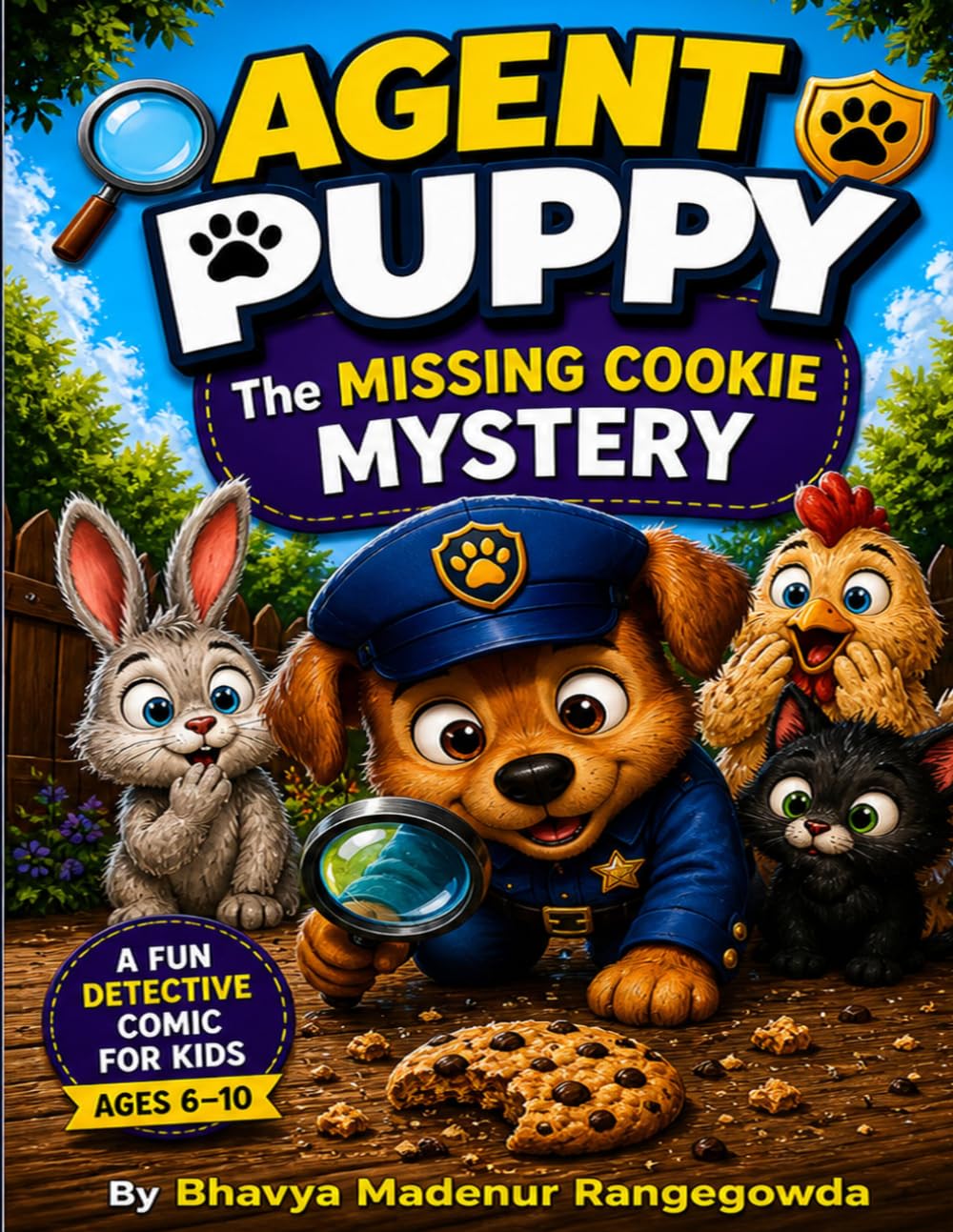 Agent Puppy: The Missing Cookie Mystery: A Fun Detective Comic for Kids Ages 6 –10