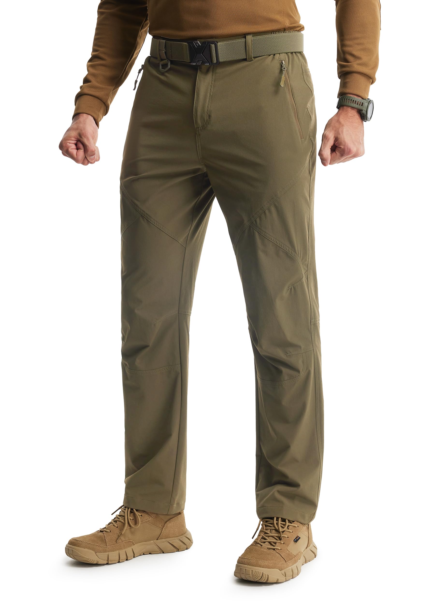 Libin Mens Hiking Pants Lightweight Tactical Cargo Pants Quick Dry Water Resistant Stretchy Straight Leg Travel Pant