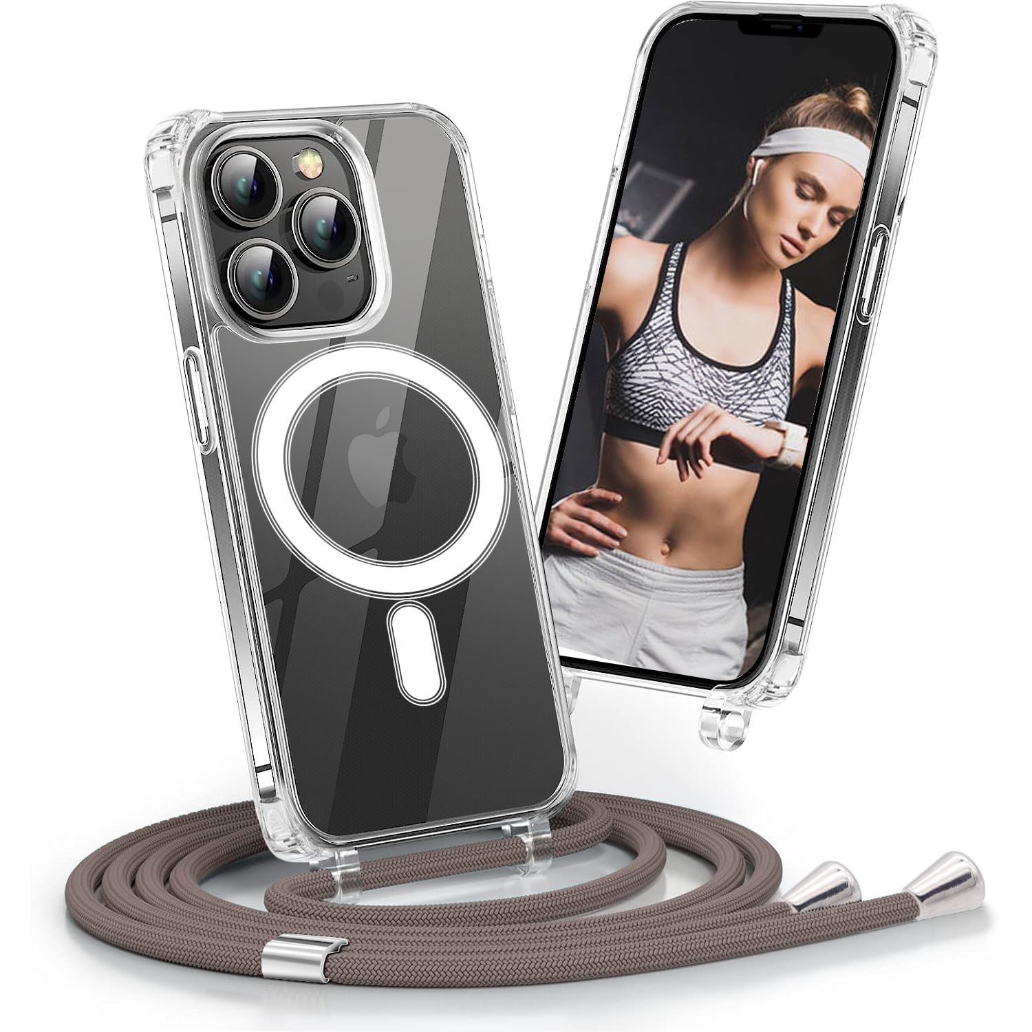 COBATREE Étui à Bandoulière Magnétique Pour IPhone 13 Pro Max