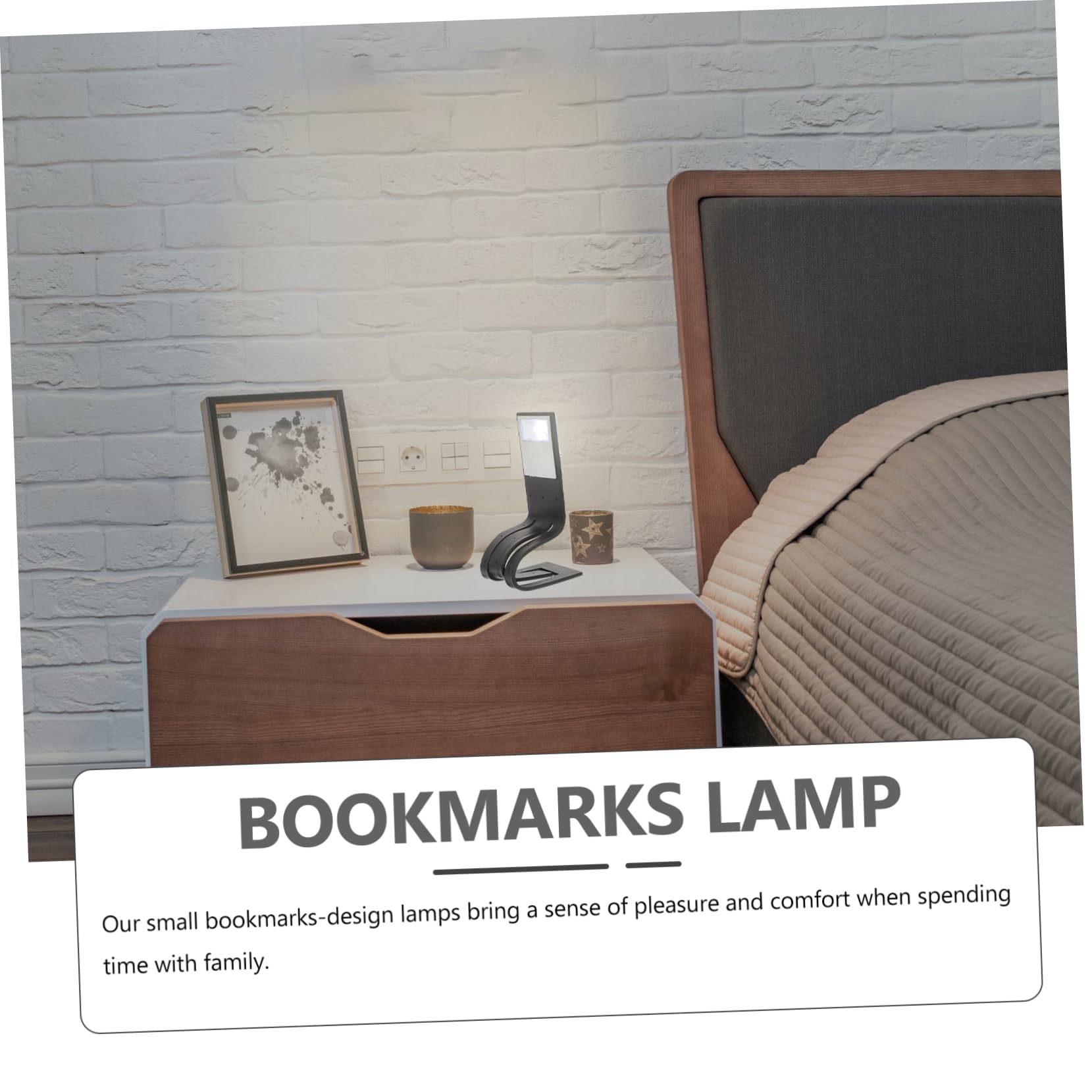 DOITOOL 1pc Creative Foldable Bookmarks Lamp Eye Decorative Light for Study Reading and Night Use and Materials Comfortable Visual