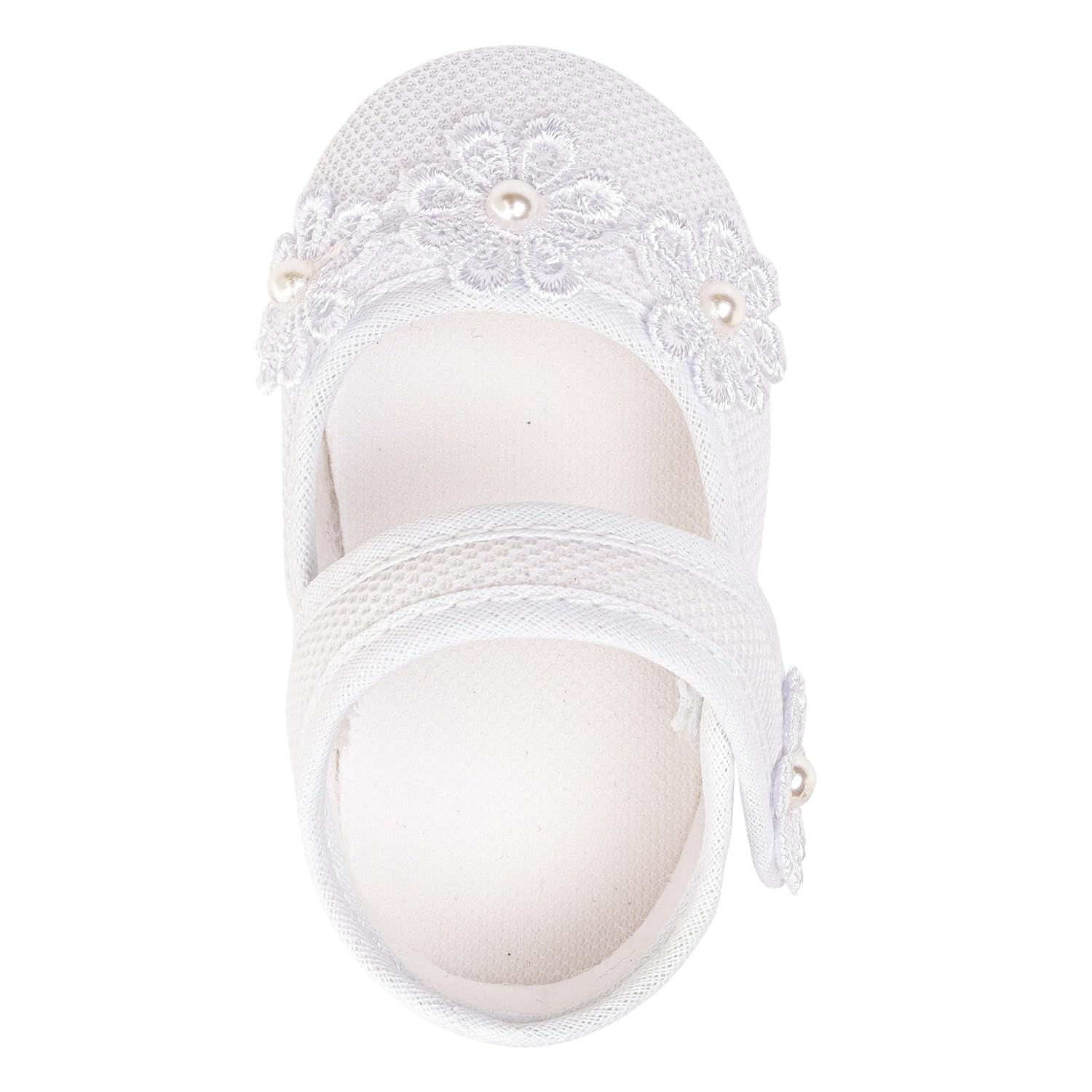 Sapatinho de Bebê em Malha Branco com Renda e Pérolas, Recém Nascida, Calçado para Batizado em promoção! Veja a oferta e mais achadinhos de Sapatos Infantis 5 Hoje é o melhor dia para comprar Sapatinho de Bebê em Malha Branco com Renda e Pérolas, Recém Nascida, Calçado para Batizado com aquele preço maroto! Promoção! Aproveite a oferta! 5