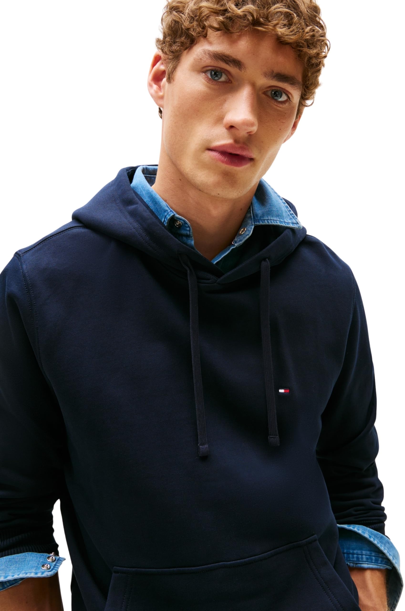 Tommy Hilfiger Felpa con Cappuccio Unisex-Adulto