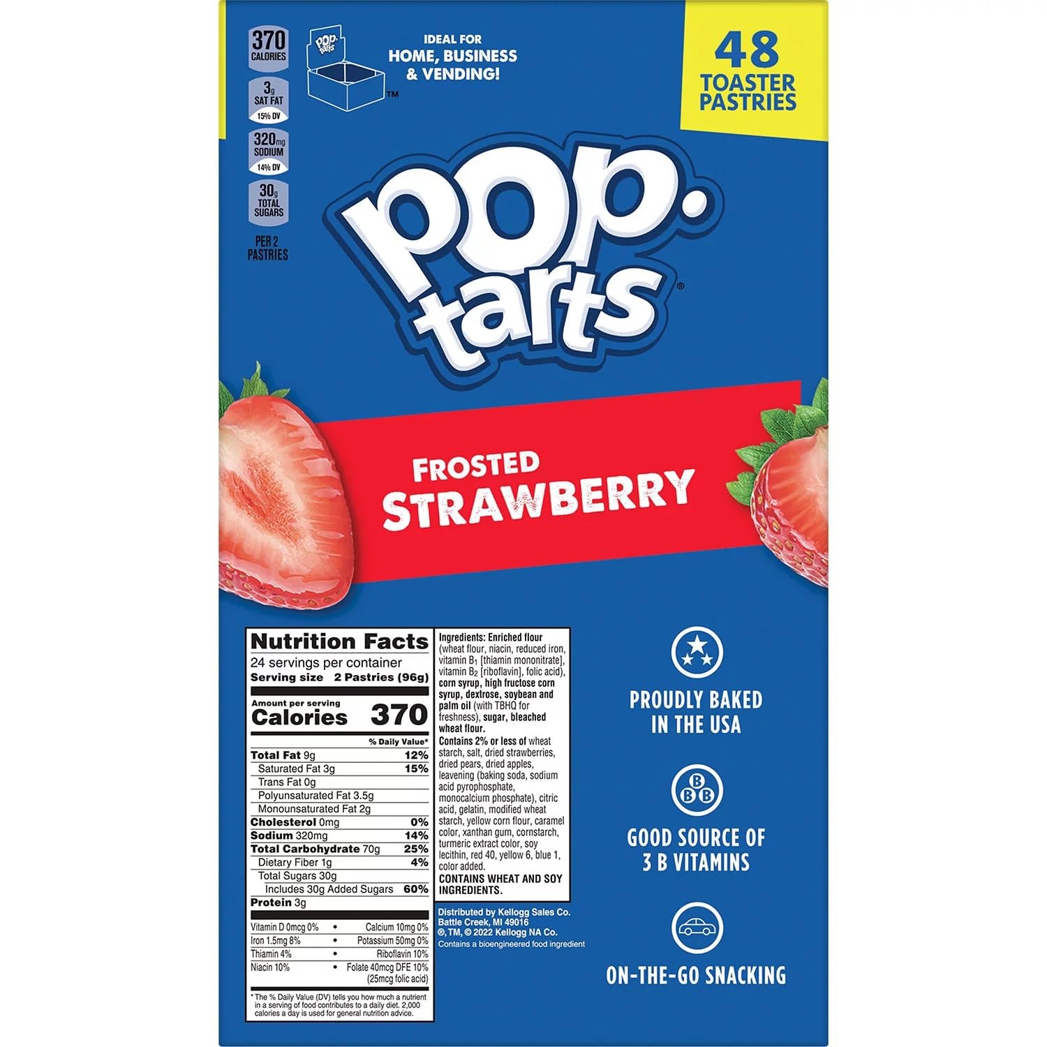 Pop-Tarts, fresa esmerilada (48 unidades)