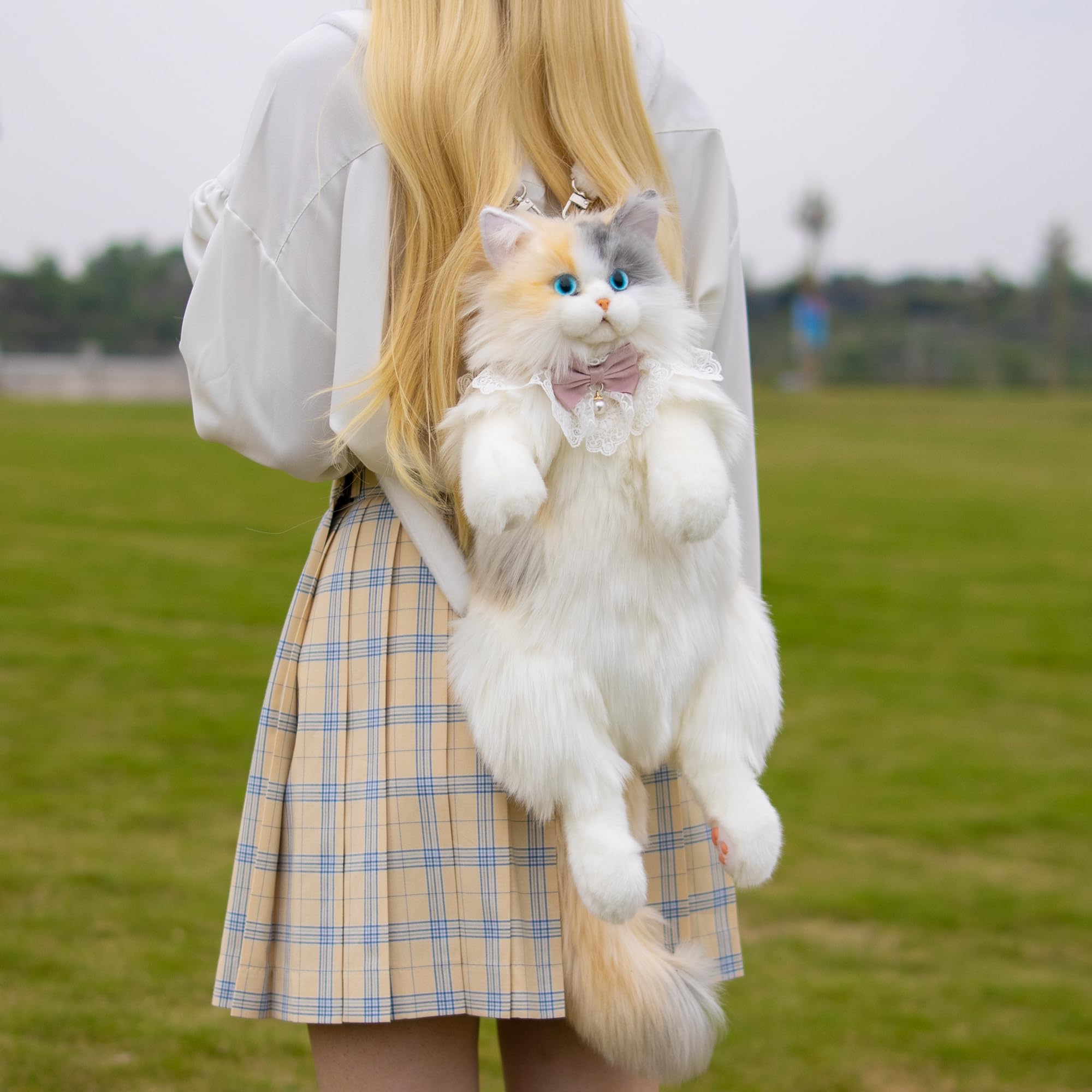 Amazon.co.jp: Chongker 猫ぬいぐるみ 本物そっくり - リアルな猫型 