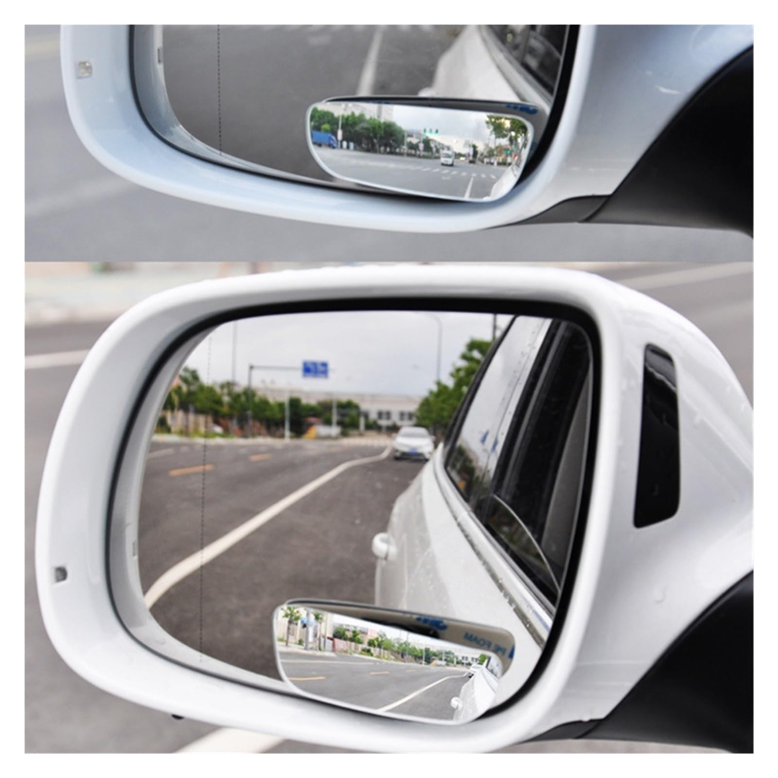 Lente Grandangolare Per Retrovisore Auto - 25x20 Cm | Elimina Punti Ciechi - Foto 4