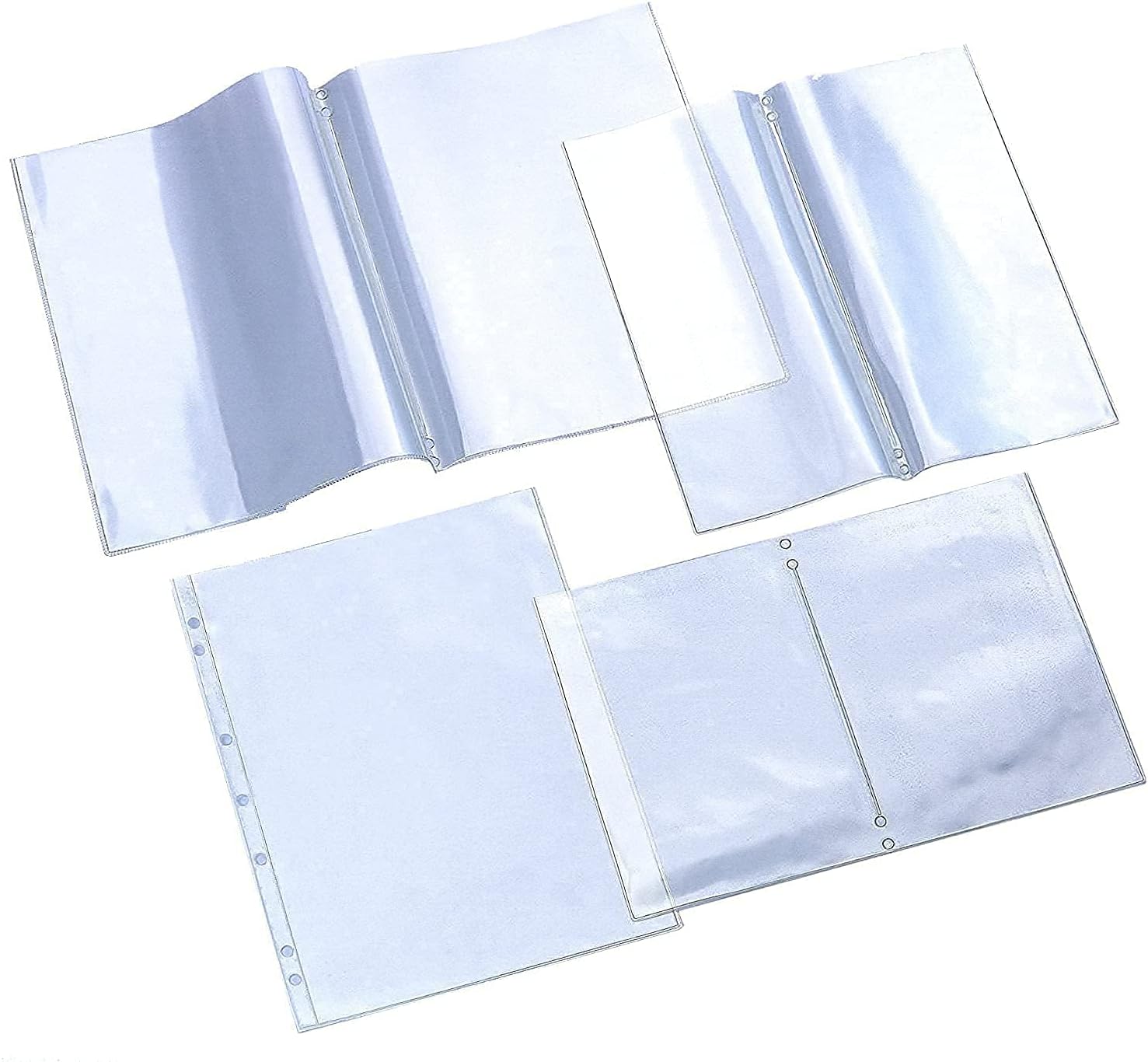 Pack of 10 Clear Pockets. Menu Inserts A4 Single Pocket for Screw Fix or Binder (2 Viewing Sides) Menu Covers