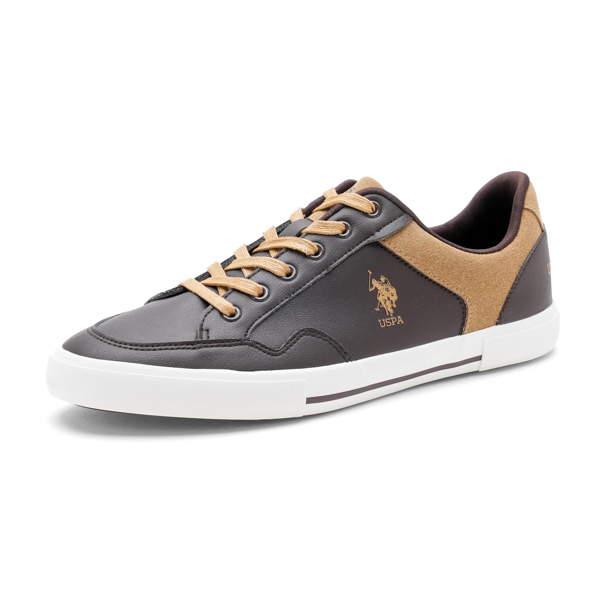 U.S. Polo Assn. Hampton Men Brown Sneakers -(UK8)(US9)(2FD24073K04) (B0CN93RR7W) Amazon Price History, Amazon Price Tracker