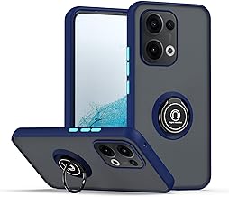 XINYEXIN Case for OPPO Reno 13 5G, Case with Ring Holder, TPU + PC Translucent Anti-Scratch Protective Case Cover – Royal Blue