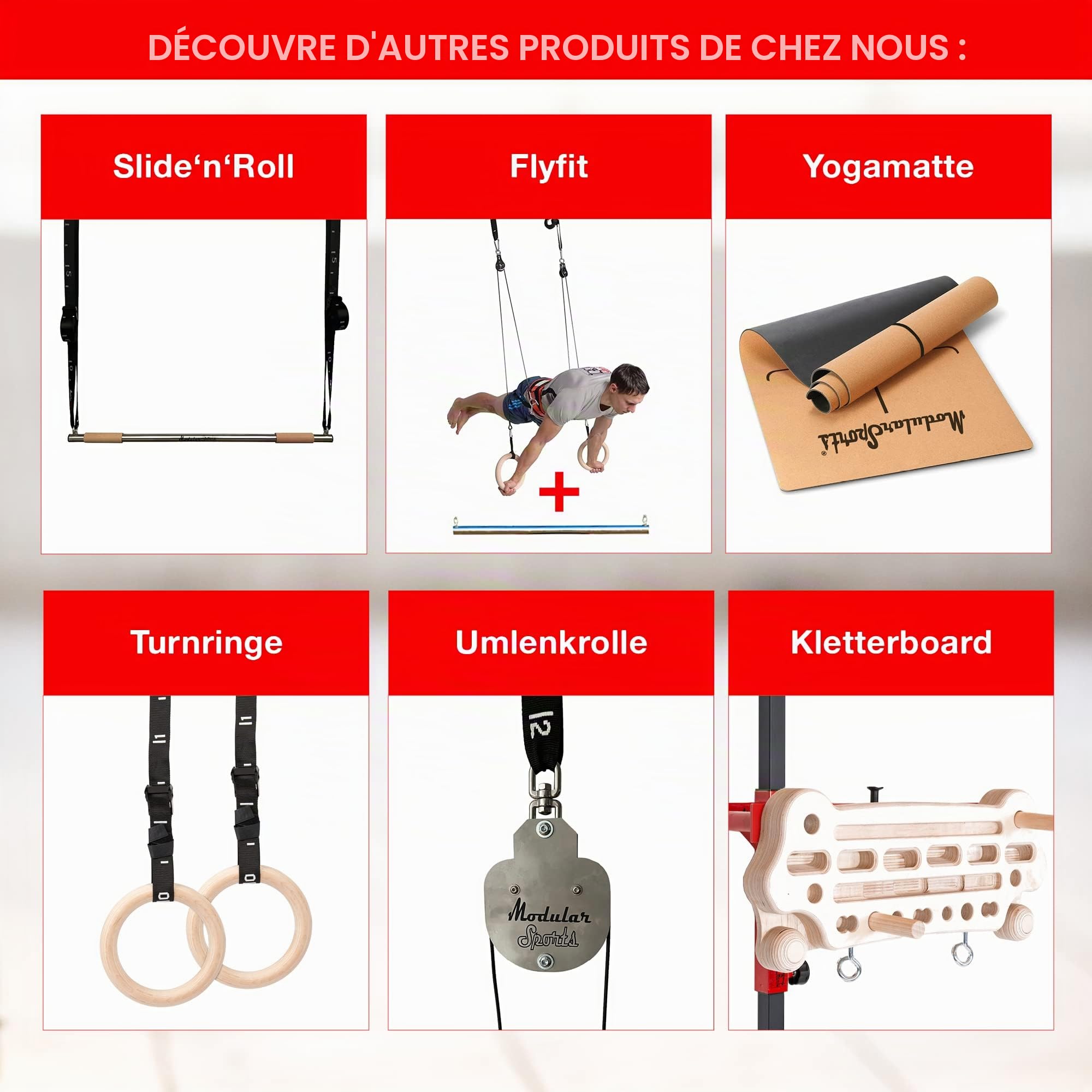 Lot de 2 sangles en nylon de 4,5 m - Accessoire de fitness - Largeur : 4 cm - Avec œillet - Pour anneaux de gymnastique, barres ou autres appareils d'entraînement