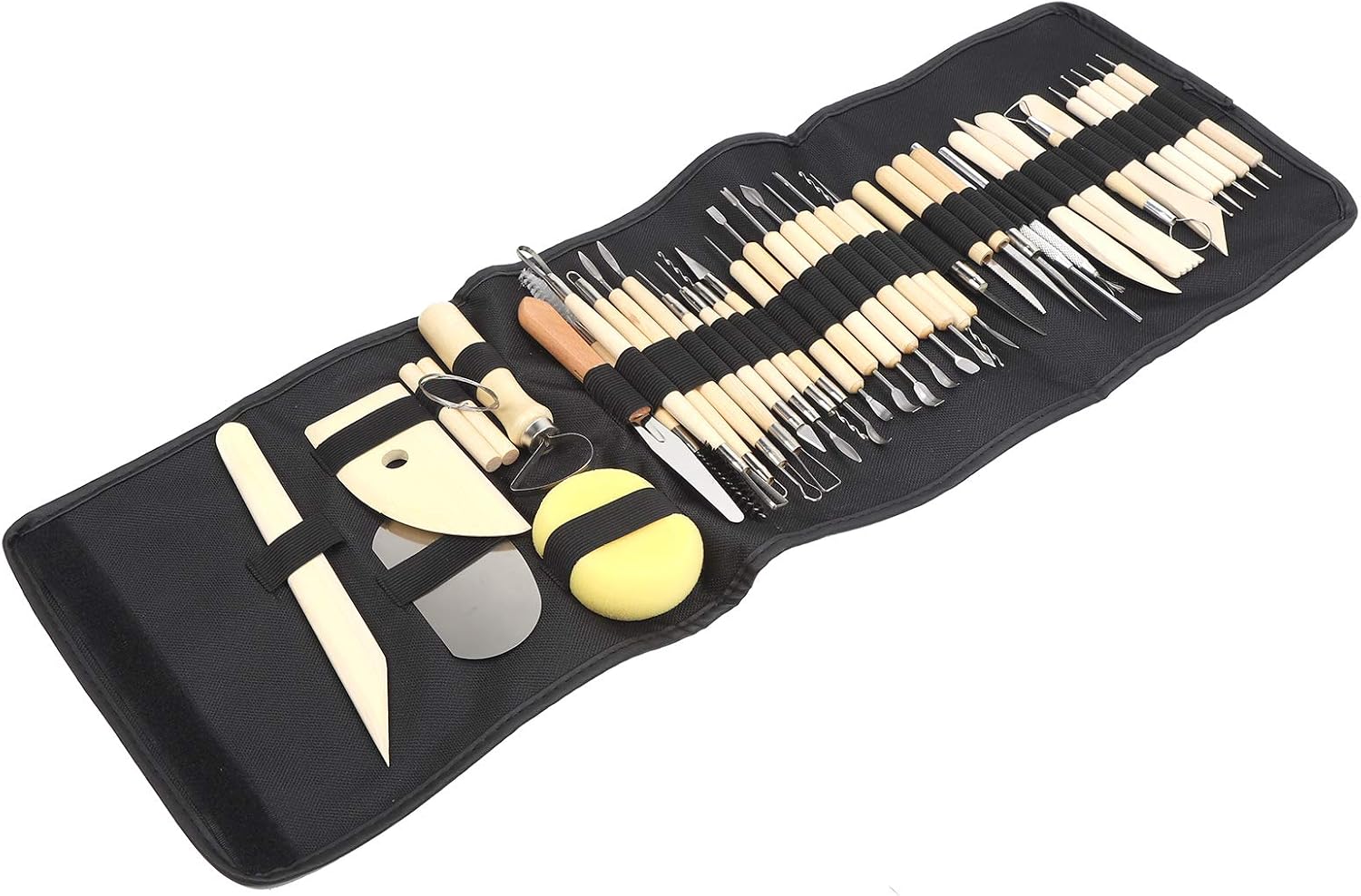 Yechiry 41Pcs Polymer Clay Sculpting Tools, Modeling Carving Knife Pottery Supplies, Storage Bag Supplies with Craft Use, Ideal for Projects Ceramics Clay Sculpture