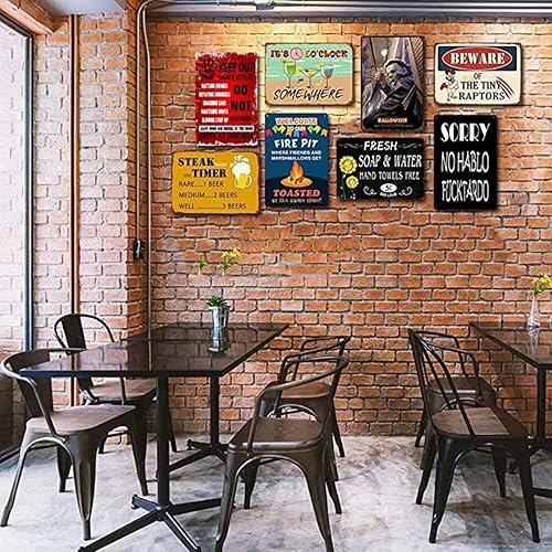 Miniatura 2 de Letreros de estaño retro para playa, tablas de surf de 8 x 12 pulgadas