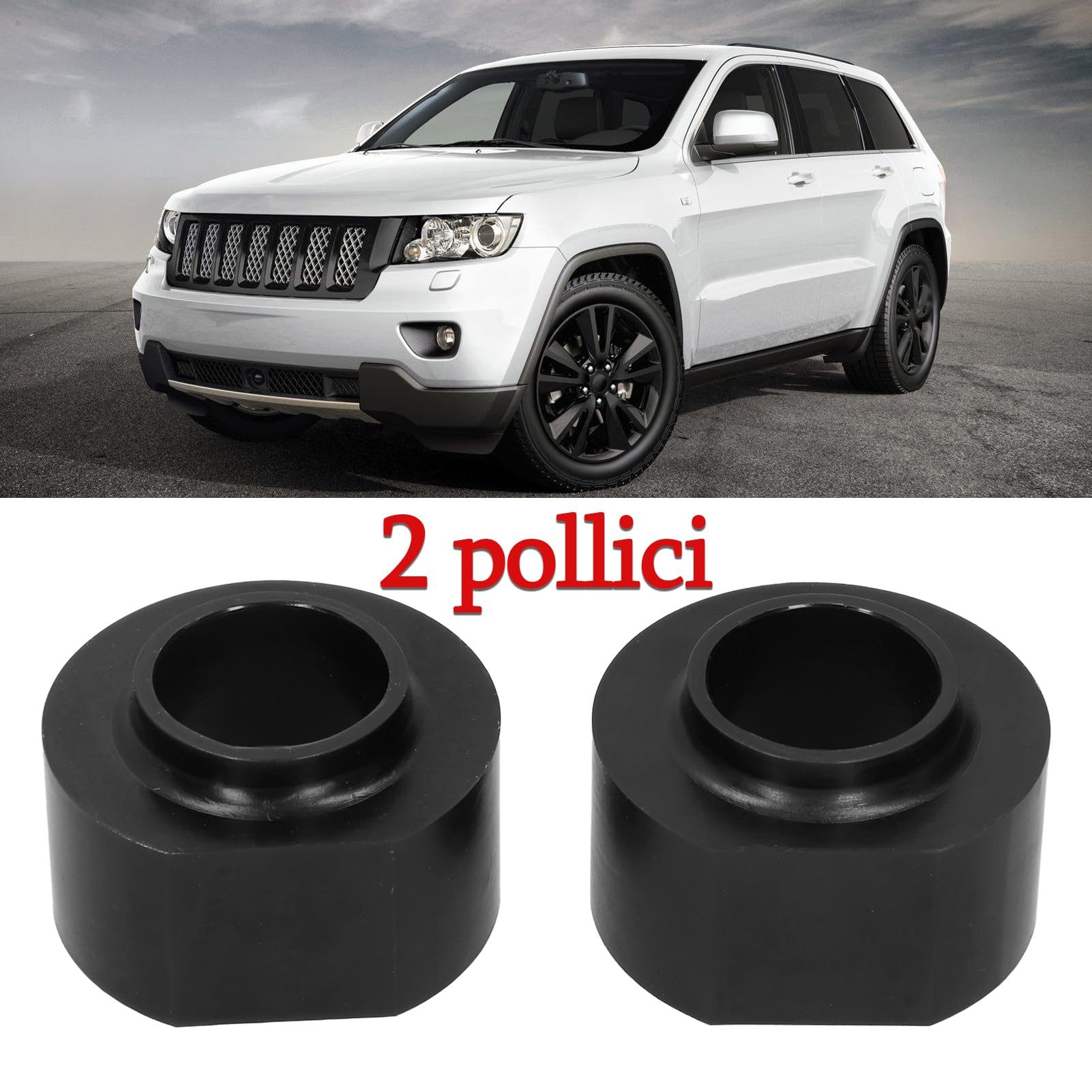 OUKENS Front Leveling Kit, 2in Front Lift Kit Leveling Spacer Fit für Wrangler TJ/Cherokee XJ/Grand Cherokee ZJ