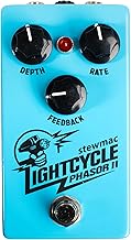 StewMac Lightcycle Phasor II Optical Phaser Pedal – Vintage 70s-Inspired Modulation with Depth, Rate, & Feedback Controls
