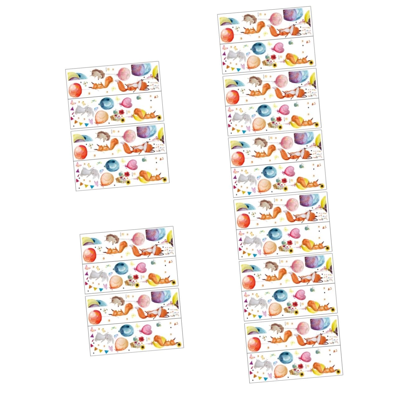Sticker mural chambre d'enfant renard et ballons NUOBESTY pour illuminer les nuits de bébé