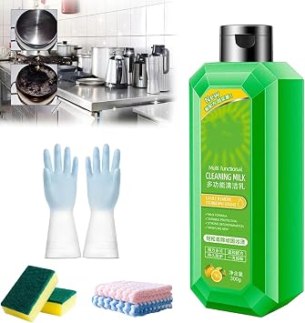 Powerful Multifunctional Concentrated Cleansing Lotion, Powerful Multifunctional Cleaner, Multi Functional Cleaning Milk, Removes Grease, Grime, and Stains on Kitchens, Bathrooms, Floors 1
