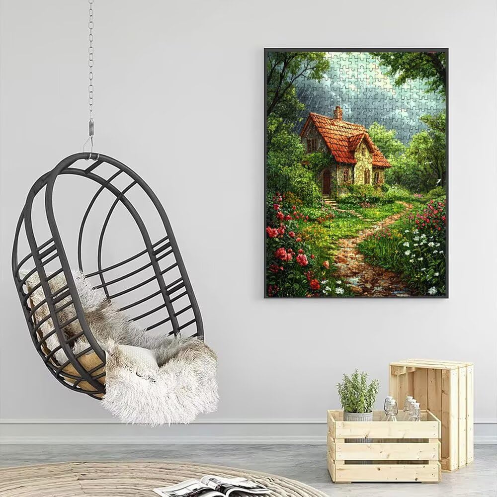 Puzzle 6000 Pezzi, Casa Pioggia 3D Puzzle per Adulti Impegnativo, Educa Puzzles Artistico, Divertente E Stimolante Puzzles Decorativo per La Famiglia, Regalo e Decorazione Pareti DX0YL6-915