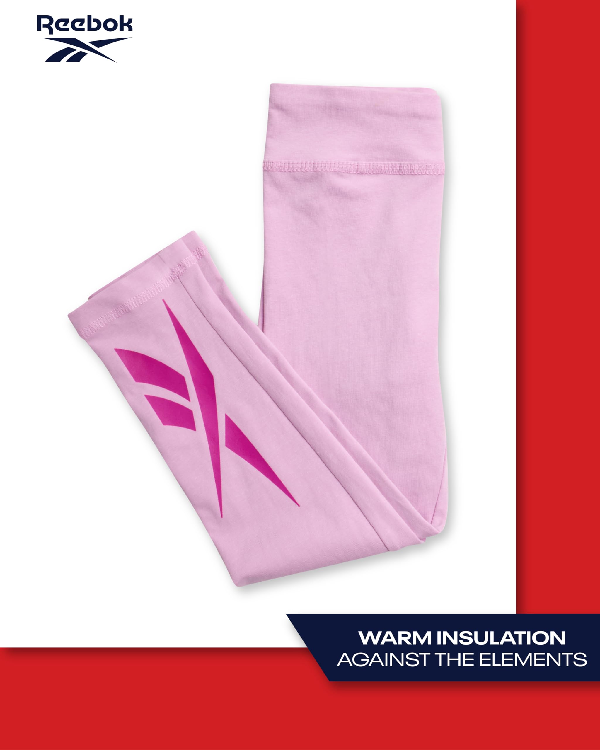Reebok G Tod Hood Leggin 2p Set di pantaloni Bimba 0-24 (Pacco da 2)