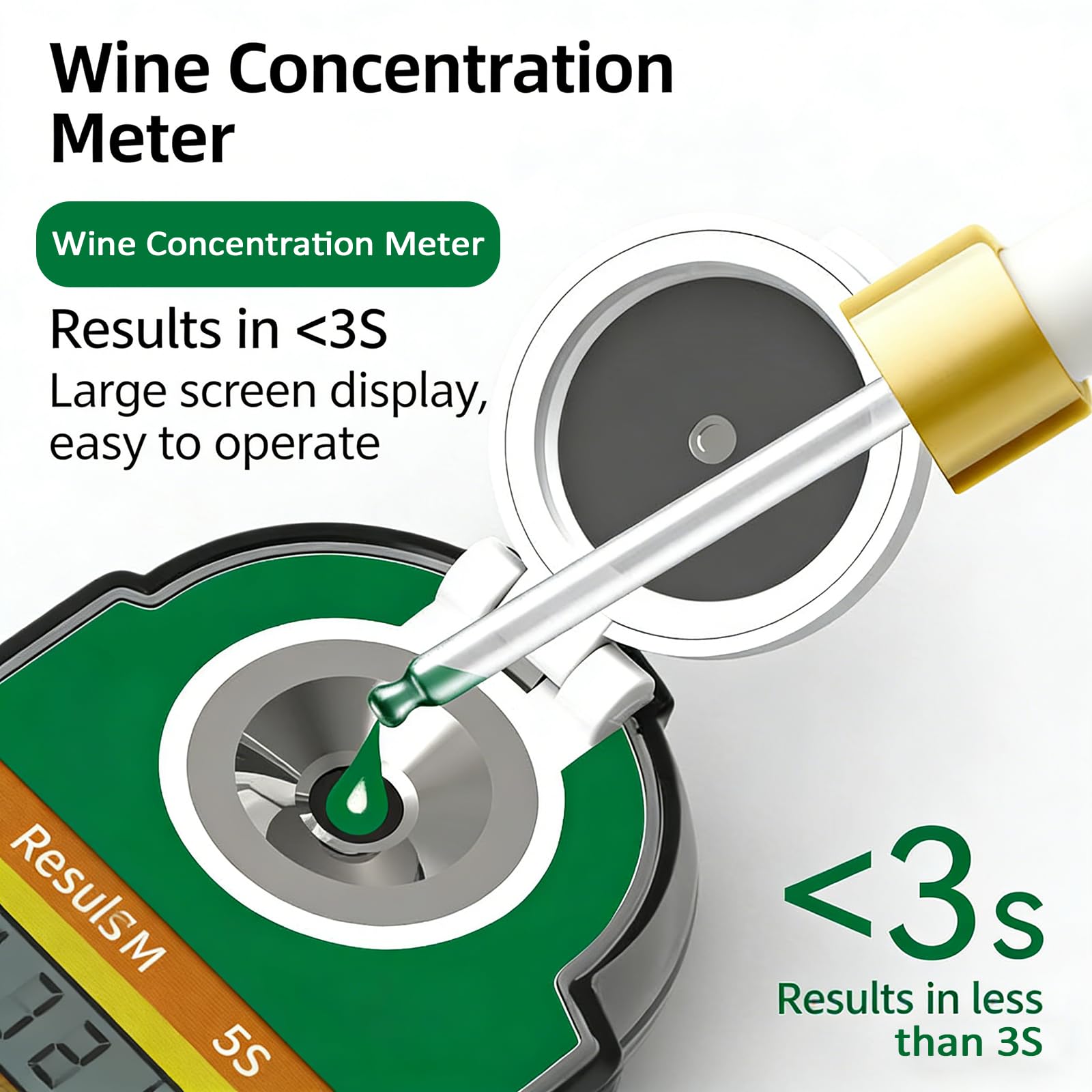 Refractómetro portátil de doble escala para elaboración de cerveza, mide Brix y gravedad específica con alta precisión