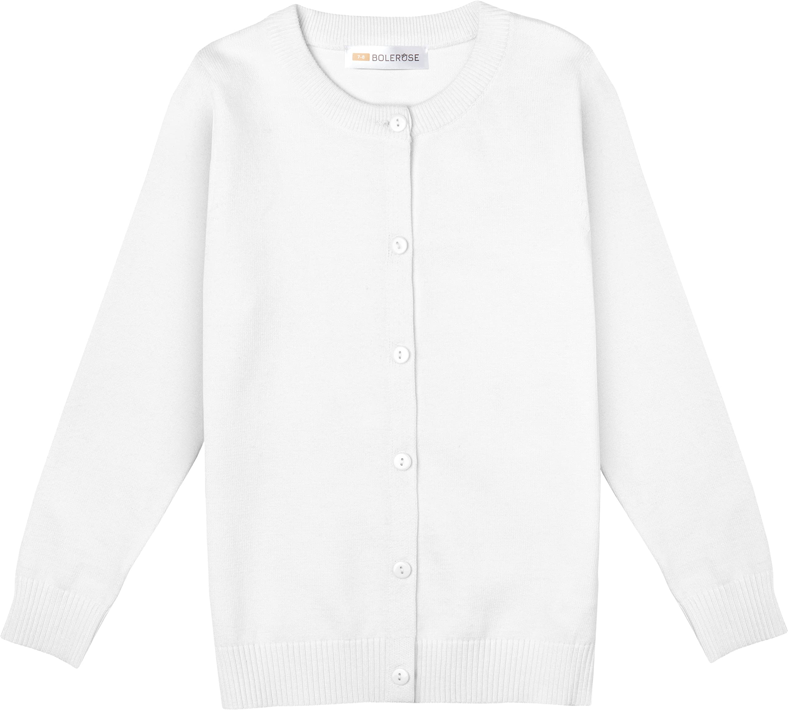 Bolerose niñas Manga Larga Uniforme de Colegio niñas niñas Chaqueta de Punto