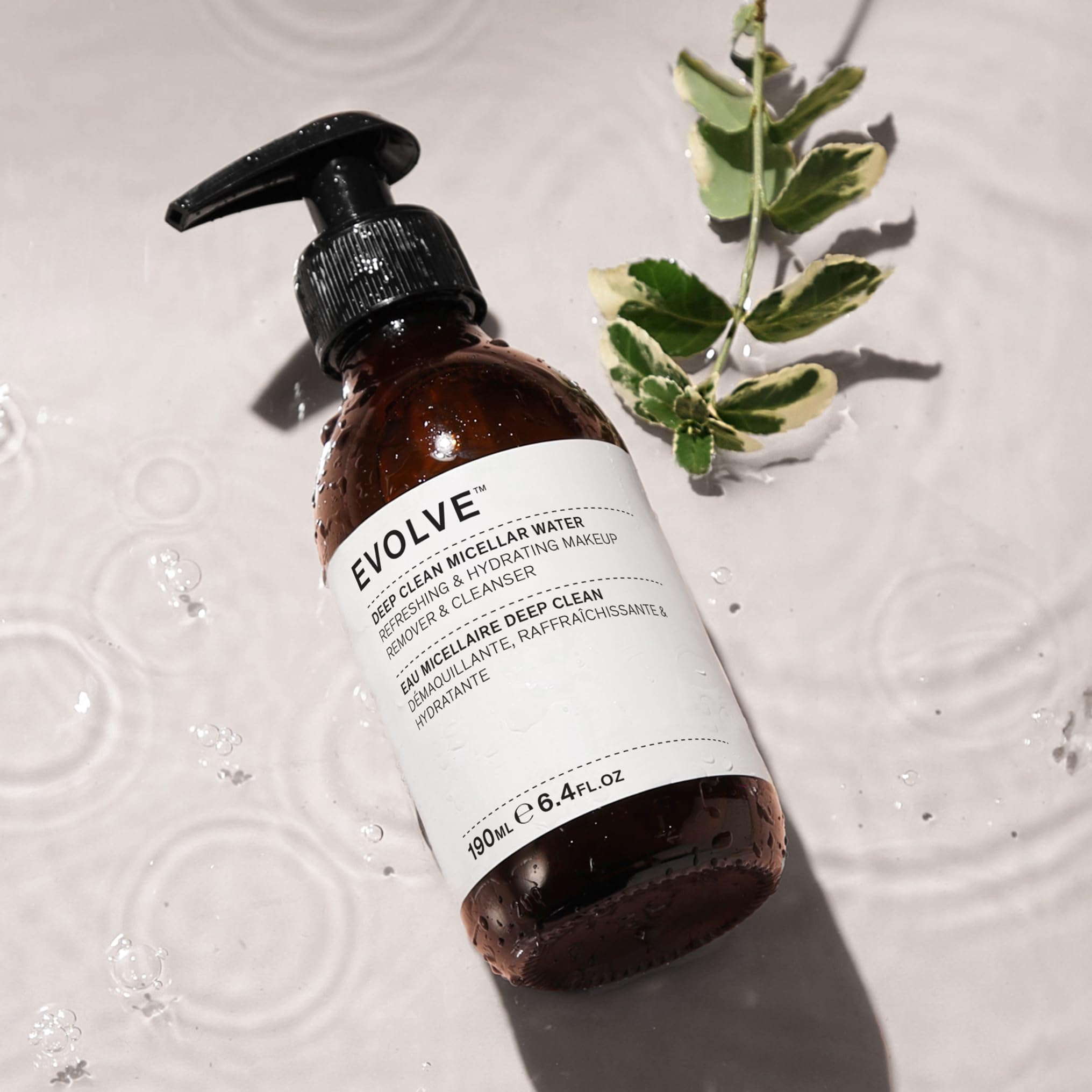 Evolve Organic Beauty Acqua micellare Deep Clean – Acqua detergente micellare/struccante organica – adatta per tutti i tipi di pelle (30 ml)