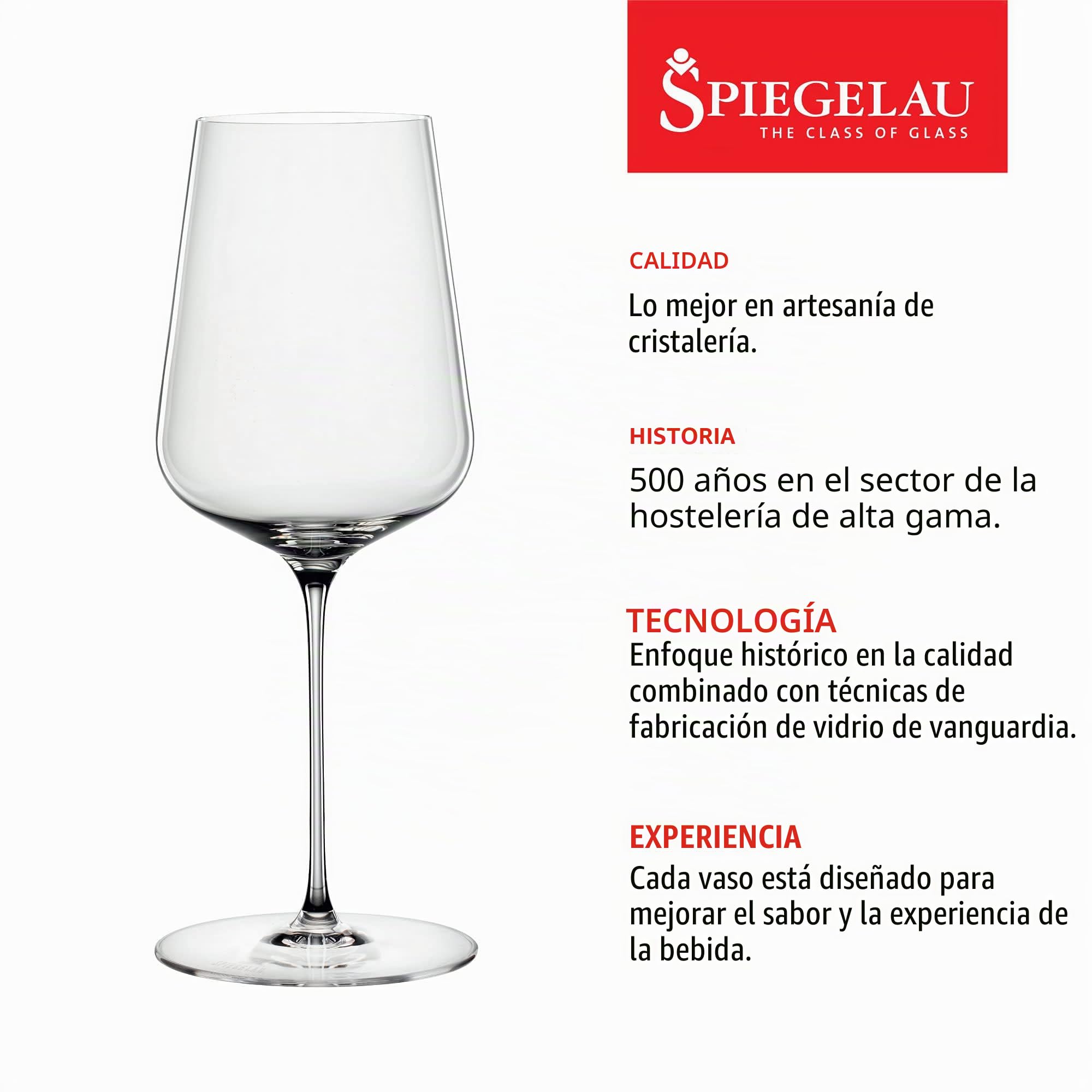 Spiegelau & Nachtmann Definition - Juego de 6 copas universales de cristal