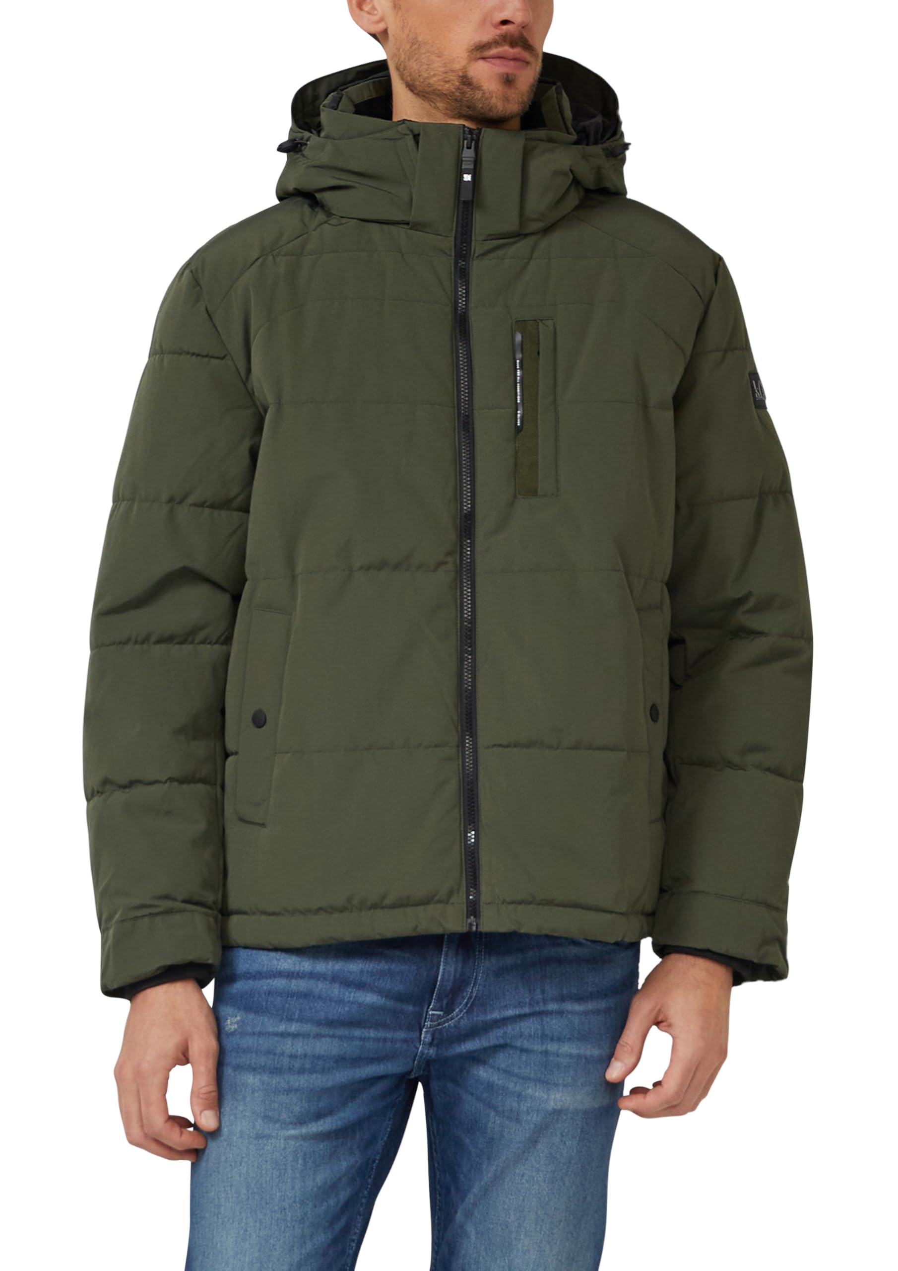 s.Oliver Wasserabweisende Pufferjacke mit abnehmbarer Kapuze