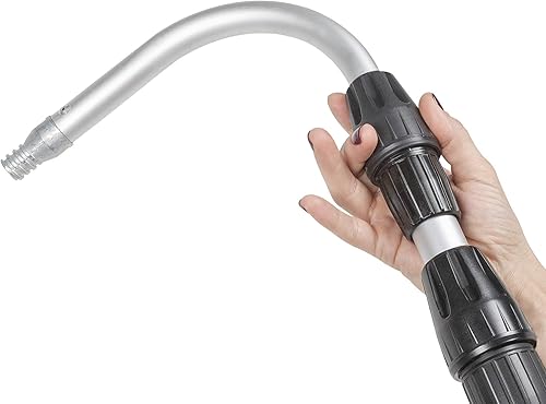 Miniatura 3 de Guttermaster GM-CUR - Poste telescópico clásico de alimentación de agua con extremo curvo, se conecta a la mayoría de mangueras de jardín, no